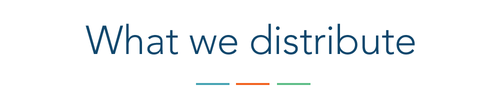 What we distribute